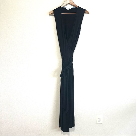 Boden Marcia Sleeveless Wrap Stretch Jersey Knit Maxi Dress Size 10 EUC - Picture 4 of 8